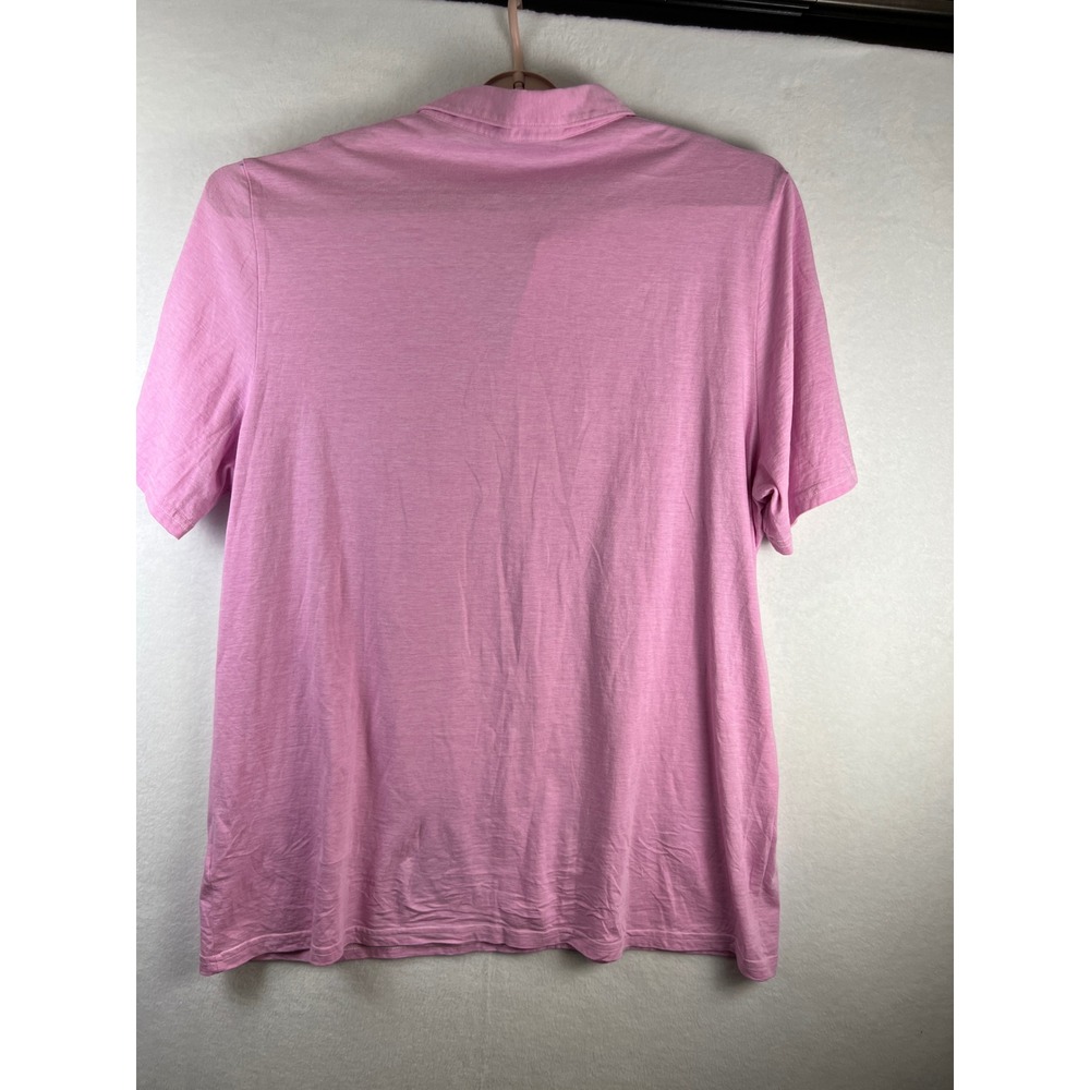 Criquet Mens XXL Pink Organic Cotton‎ Short Sleeve Polo Shirt Austin Texas - Picture 3 of 5